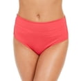 thumbnail image 1 of Calvin Klein Liquid Convertible Side Shirred Brief Swim Bottom, Pink, S, 1 of 1
