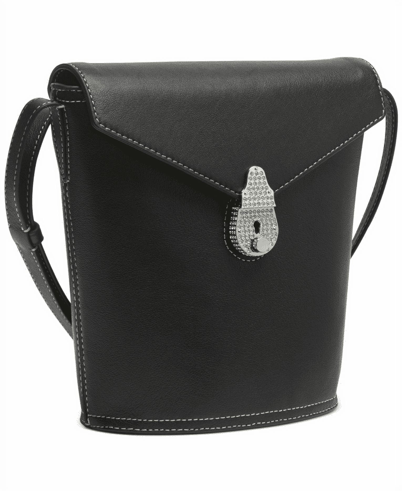 CALVIN KLEIN THE STATEMENT SERIES LOCK Shoulder Bags Handbag B4HP