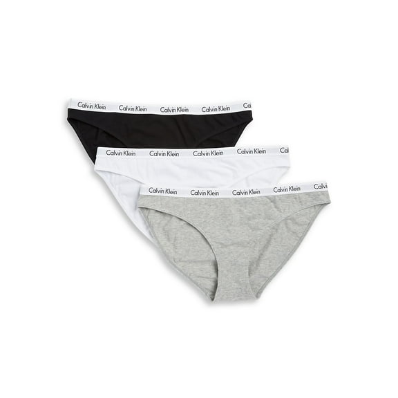 Calvin Klein Logo Bikini Panties, Size S, 3 Pack (Women's)