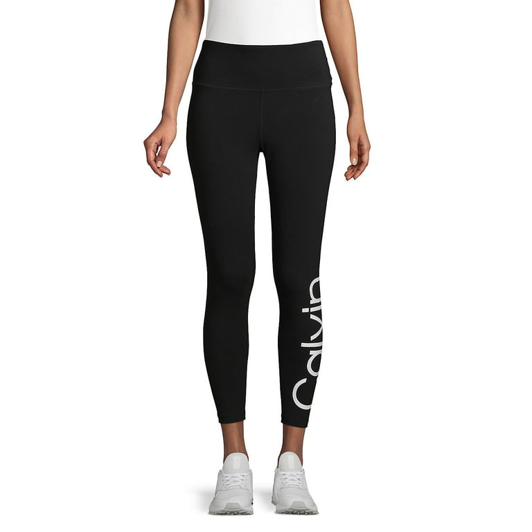 Calvin Klein Logo High-Waist Leggings White Combo XS
