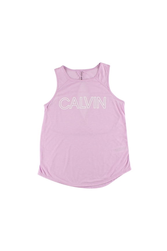 Logo Open Back Tank Top Womens Active Shirts & Tees Size M, Color: Pink/Sakura