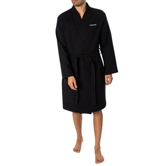 Calvin Klein Logo Robe, Black