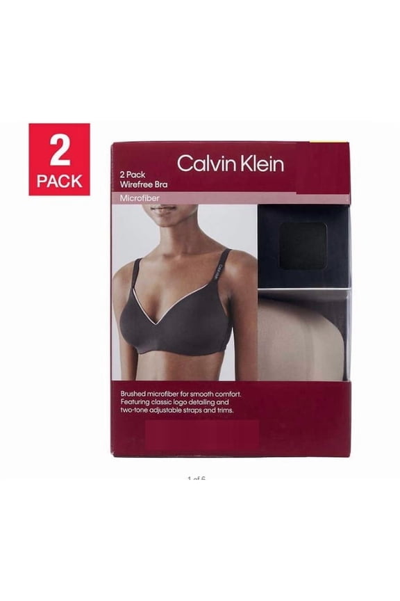 M Wire Free Bra, Black/Honey (2 Pack)