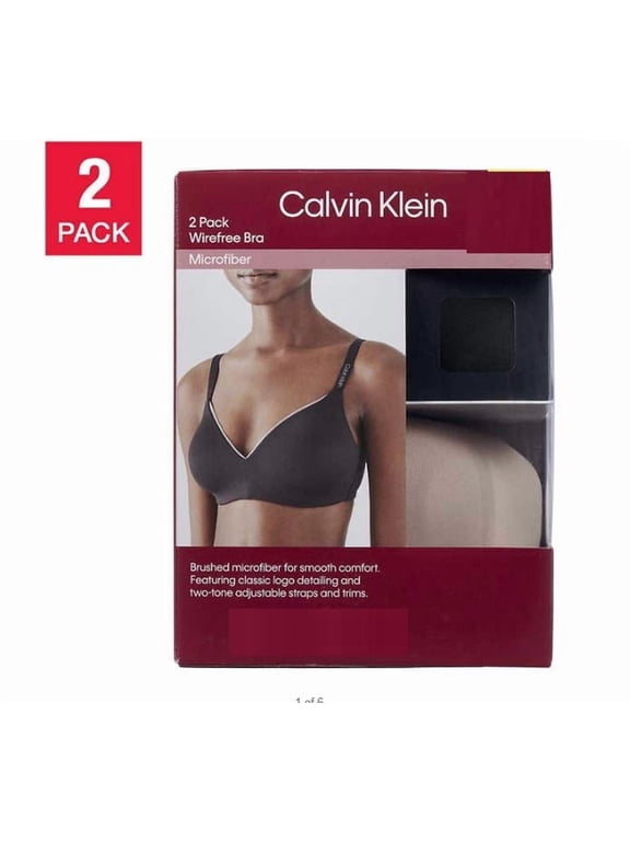 M Wire Free Bra, Black/Honey (2 Pack)