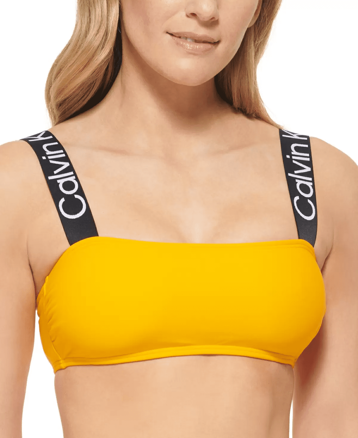 Calvin Klein MANGO Logo-Straps Bikini Bra Swim Top, US X-Large