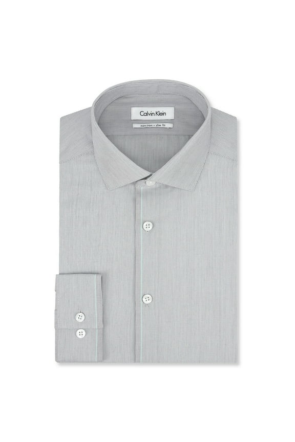 Men Calvin Klein Ls Slim Fit Non-Iron Mens Dress Shirt 33K2207059