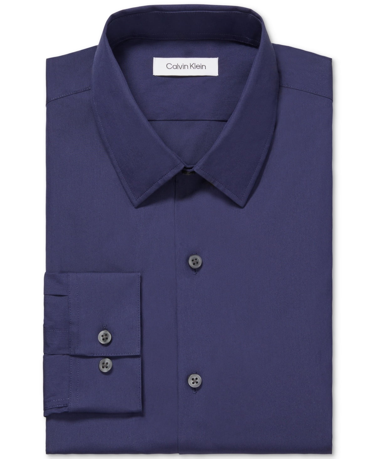 Calvin Klein Men Extra-Slim fit Dress Shirt Shirt XL 17-17.5 34-35 Blue Solid