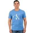 thumbnail image 1 of Calvin Klein Men Short Sleeve Puff Marbled Monogram Shirt (Blue Grey), 1 of 2