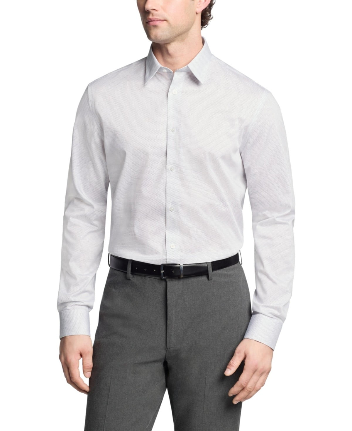 Calvin Klein Men Slim fit Dress Shirt Medium 15.5 in 34-35 Blue