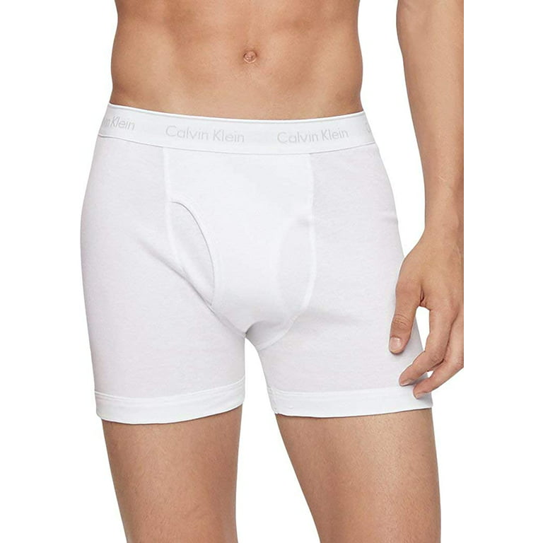 Calvin Klein Men's 100% Cotton Boxer 3-Pack - Walmart.com
