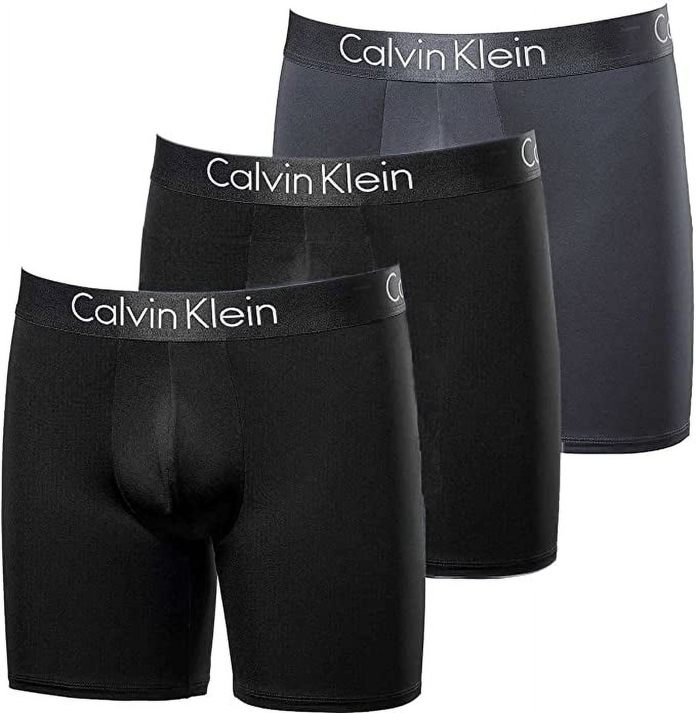 Calvin Klein Men#39;s 3 Pack Boxer Briefs - Black/Black/Black