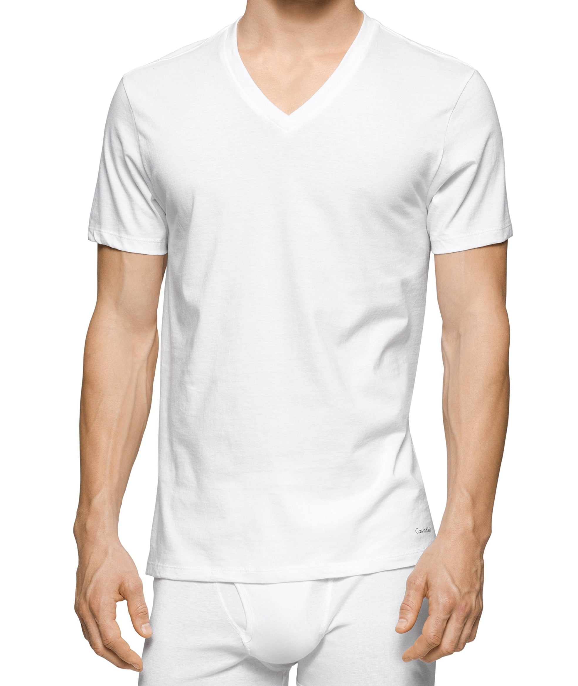 calvin klein cotton classics v neck t shirt