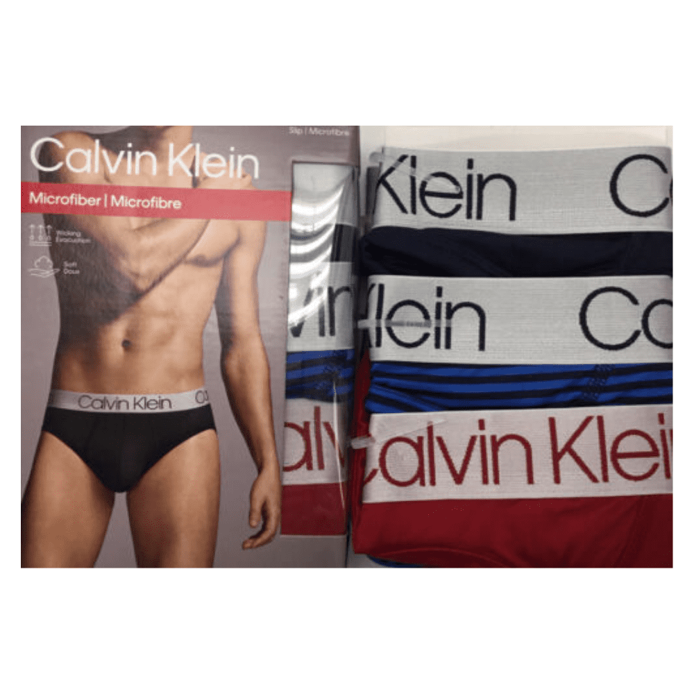 Calvin Klein Men s 3 Pack Microfiber Hip Brief Multi Color XL