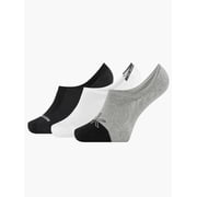 Calvin Klein Men's 3 Pair Sneaker liner Socks, Multicolor, 7-12