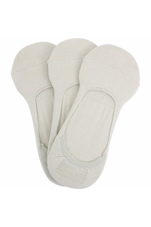 Men's 3-Pairs Heel Grip Ghost Liner Socks (One Size)