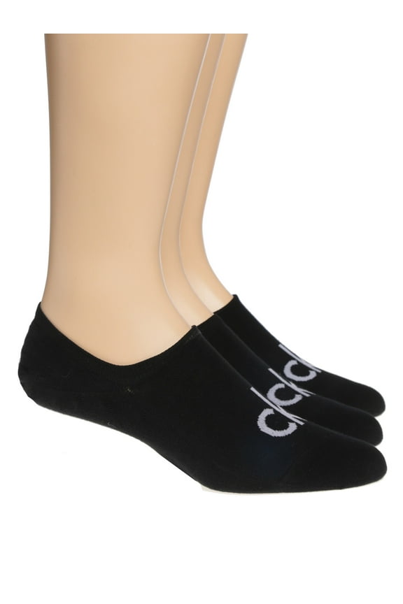 Men's Albert Logo Liner Socks - 3 Pack, Assorted Black, Large