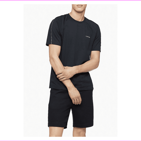 Calvin Klein Men's Athleisure Logo Crewneck T-Shirt, FRIEZE, SMALL