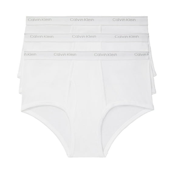 Calvin Klein Men's 3-Pack Classic Fit Cotton Briefs (4XLarge, White)