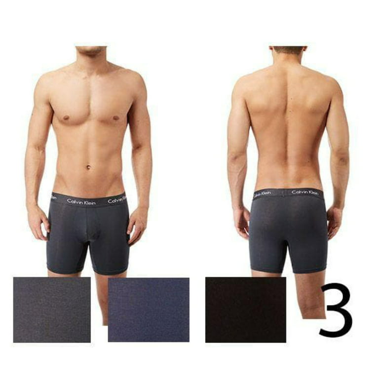 Calvin Klein Men's Body Modal 3 Pack Boxer Brief Blue Size Small