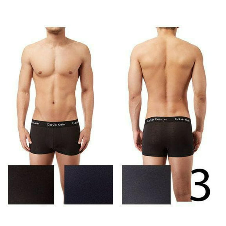 Calvin Klein Men's Body Modal 3-Pack Trunk, Black/Mink \ Black,S - US