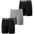 thumbnail image 1 of Calvin Klein Men's Boxer Brief, 3 Pack (Black/Black/Gray, X-Large), 1 of 3