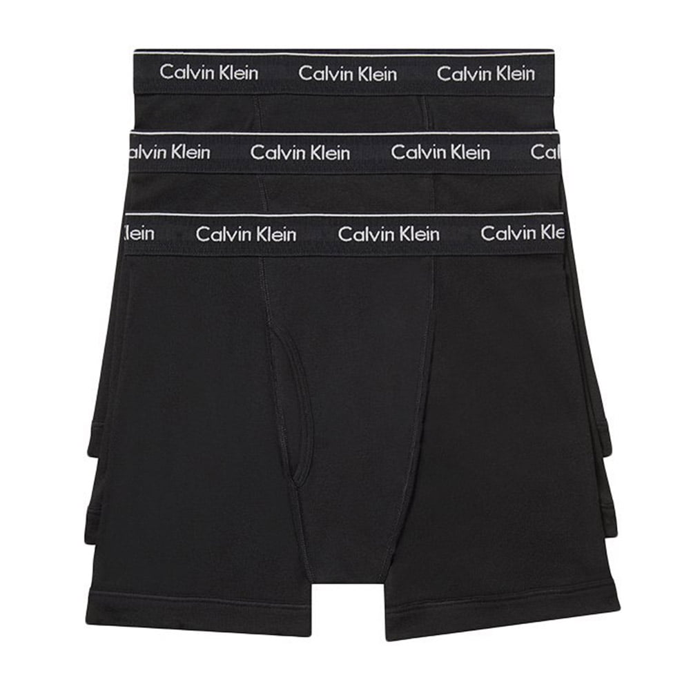 Calvin Klein Men's Boxers 3 Underwear Cotton Boxer Brief Black, L - Walmart.com