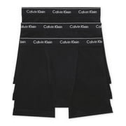 Calvin Klein Mens Breathable Cotton Boxer Brief, Black 3 Pack