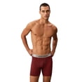thumbnail image 1 of Calvin Klein Men's Brushed Microfiber Stretch Boxer Briefs Teenie Deluster Emblem/Dark Berry X-Large, 1 of 6