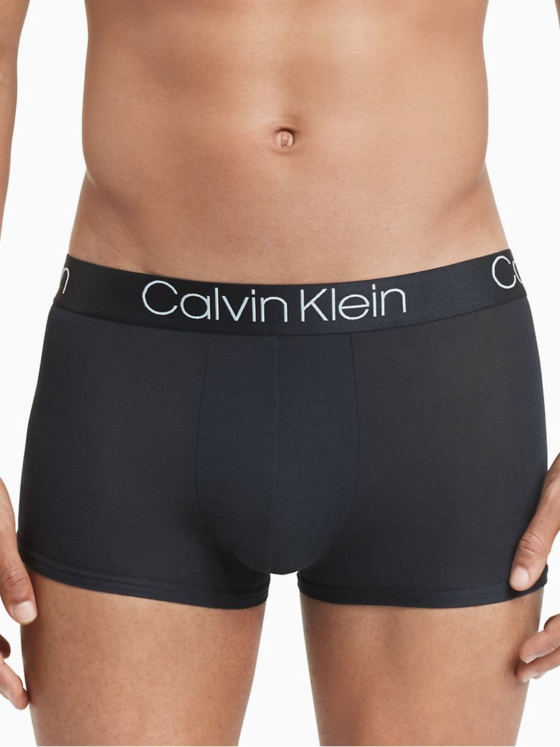 Calvin Klein 3 Pack Underwear Cotton Stretch Trunk Black Blue CK Men's Size  