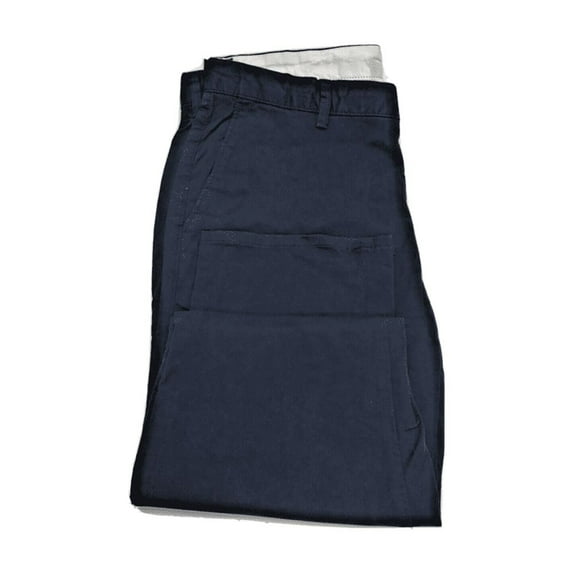 Calvin Klein Men's Casual Stretch Chino Straight Slim Fit Pant, Navy, 31x32