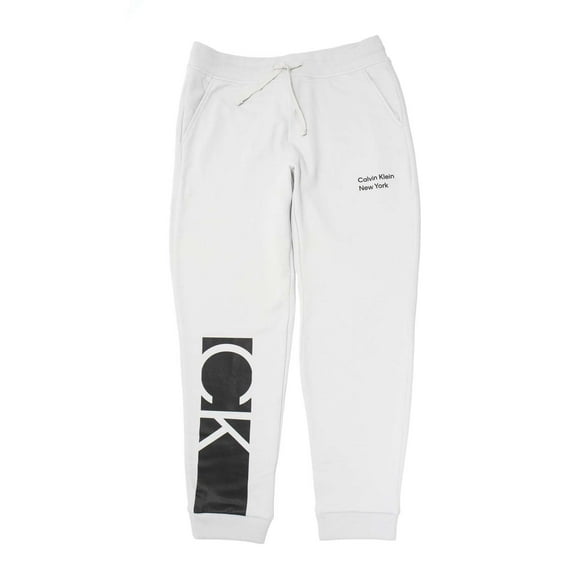 Calvin Klein Men's Ck 68 Graphic Fleece Jogger, Glacier Grey,L - US