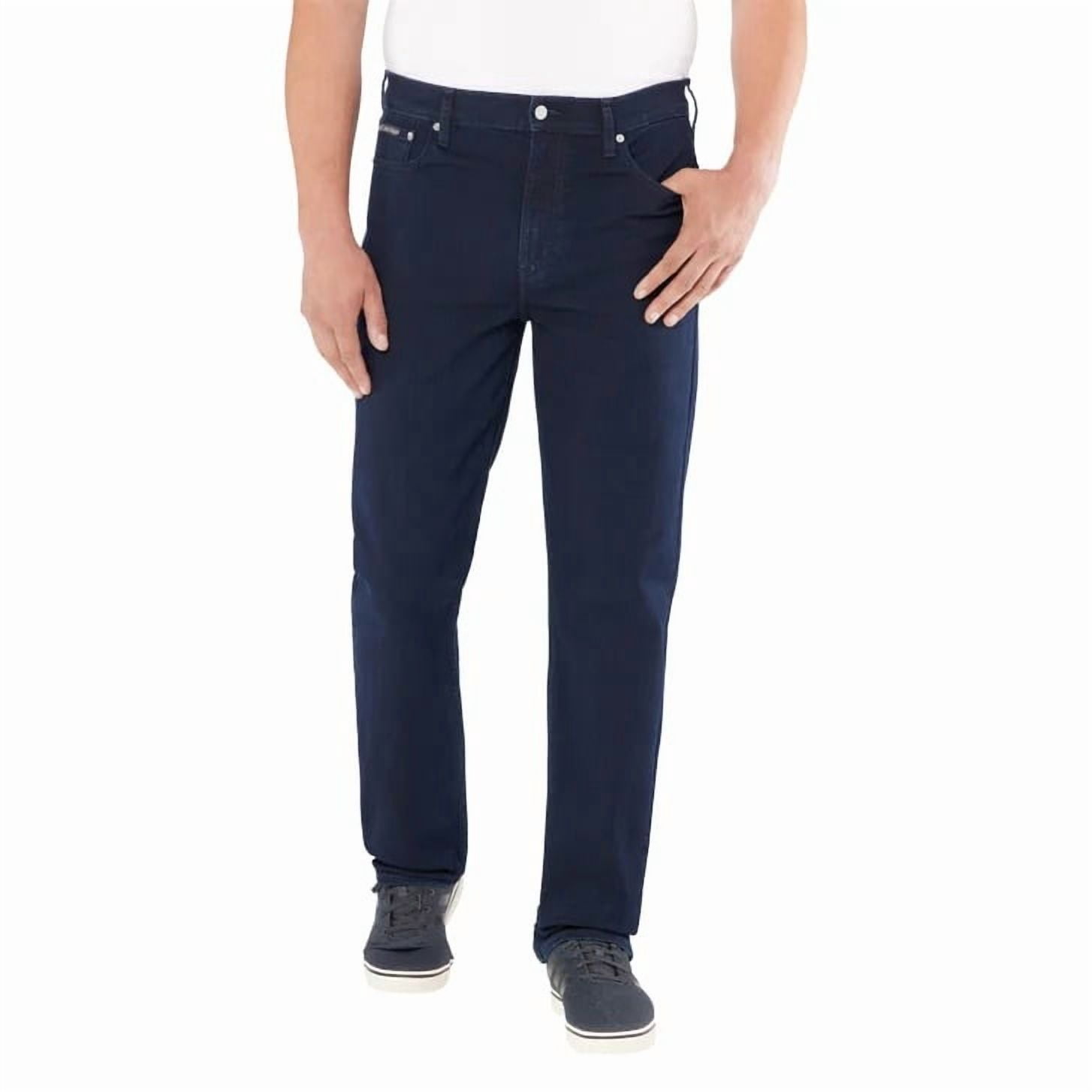 Jean Homme Moss Classic Fit - Taille 32, Longueur De Jambe 30, Délavé Bleu Foncé, Occasion
