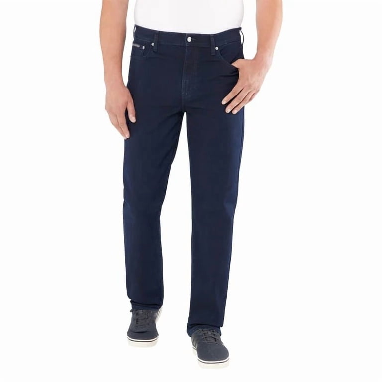 Jean Homme Moss Délavé Bleu Foncé - Taille 32, Jambe 30, Coupe Classic Fit, Occasion Très Bon état
