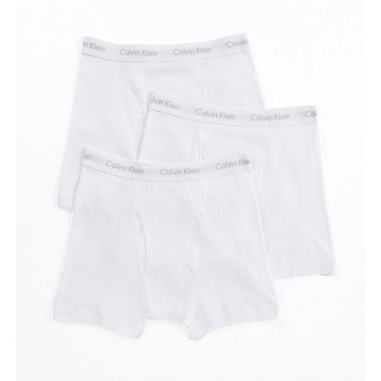 $42 Calvin Klein Underwear Men White CK U3019 Cotton Classic Boxer Brief  Size S