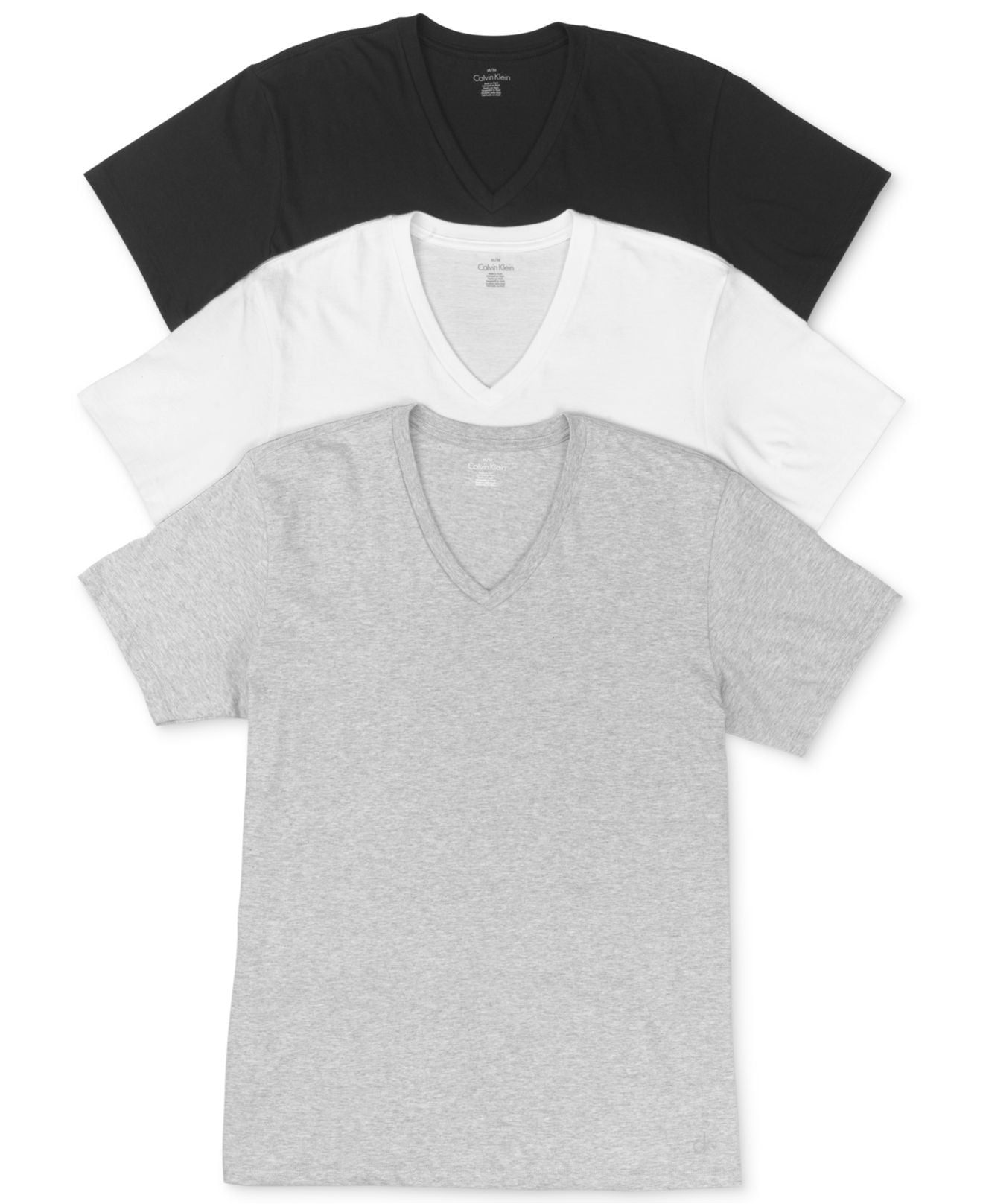 Calvin Klein Cotton Classic V-Neck T-Shirt (3-Pack) Walmart.com
