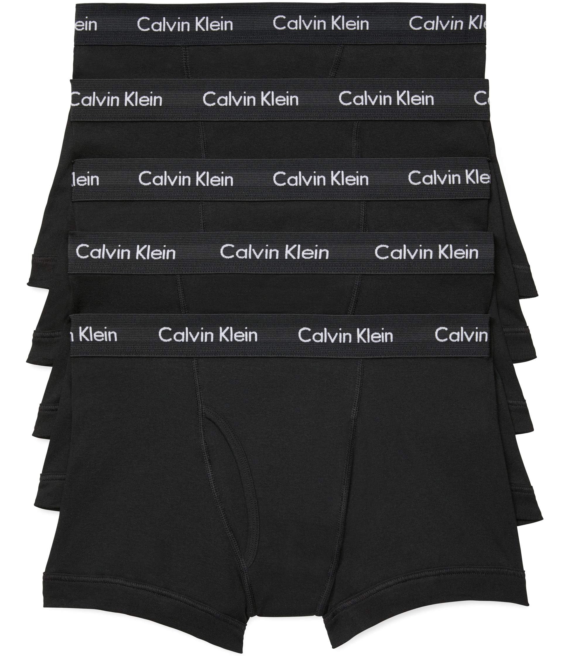 Men's Underwear Cotton Classics Multipack Trunks, black (5 Pack), M