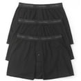 thumbnail image 1 of Calvin Klein Men's Cotton Classics Knit Boxer -3 Pack, Black, Large, 1 of 5