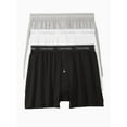 thumbnail image 1 of Calvin Klein Men's Cotton Classics Knit Boxer -3 Pack, Grey/White/Black, XLarge, 1 of 3
