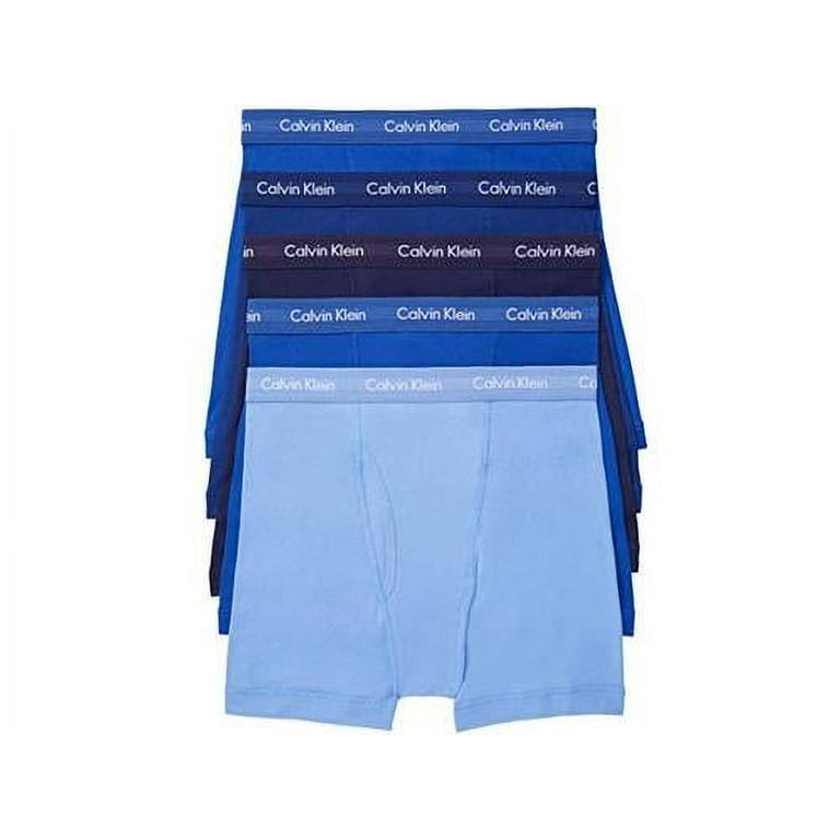 Calvin Klein Men s Cotton Classics Multipack Boxer Briefs 1 Blue Size Small