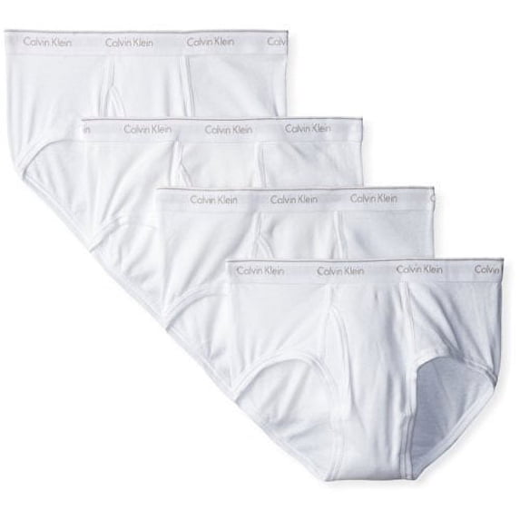 Calvin Klein Men's Cotton Classics Multipack Briefs, Pure White, Large