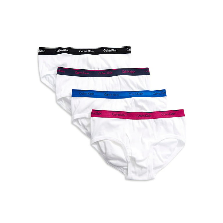 Calvin Klein 4 Pack Men's 2XL XXL 45-48 Brief Underwear White Cotton New  Briefs