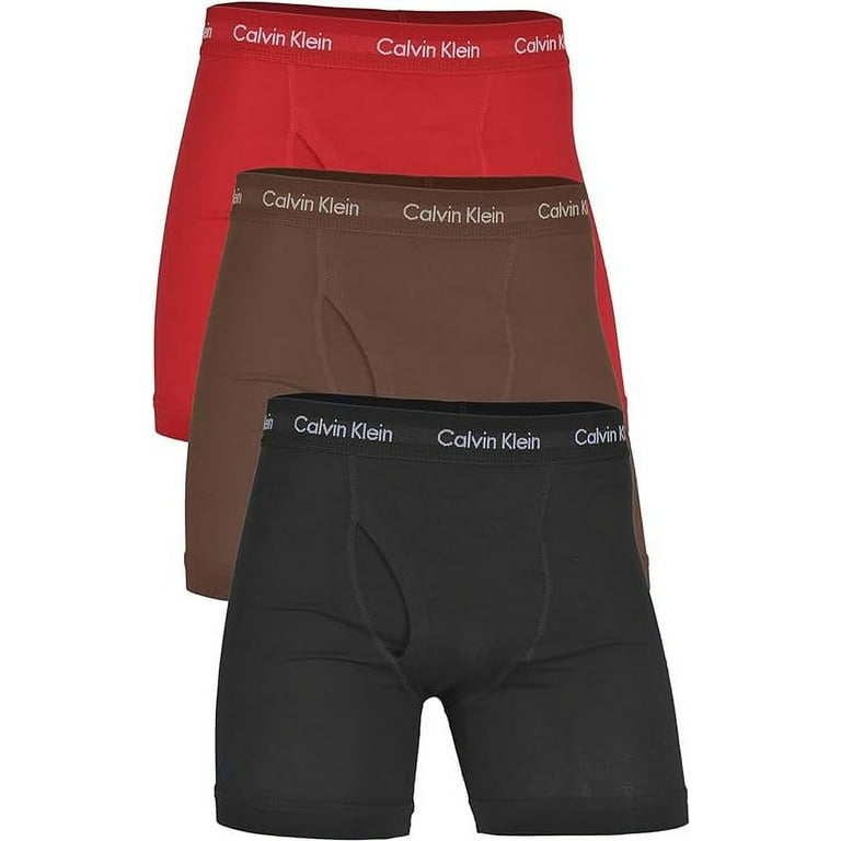 Calvin Klein Cotton Stretch Solid Boxer Briefs 3 Pack S