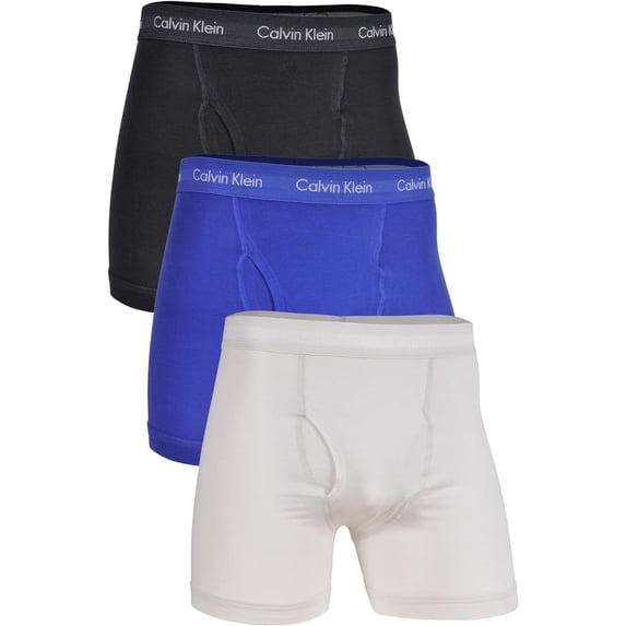 Calvin Klein Men's Cotton Stretch 3-Pack Boxer Brief Phantom, X-Large