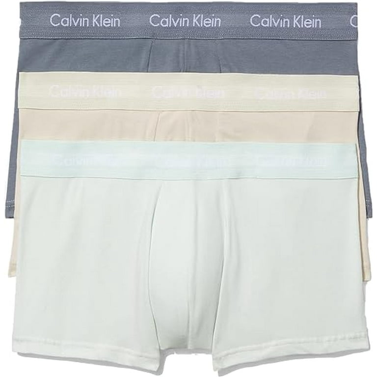 Calvin Klein Men's Cotton Stretch 3-Pack Low Rise Trunk; Size