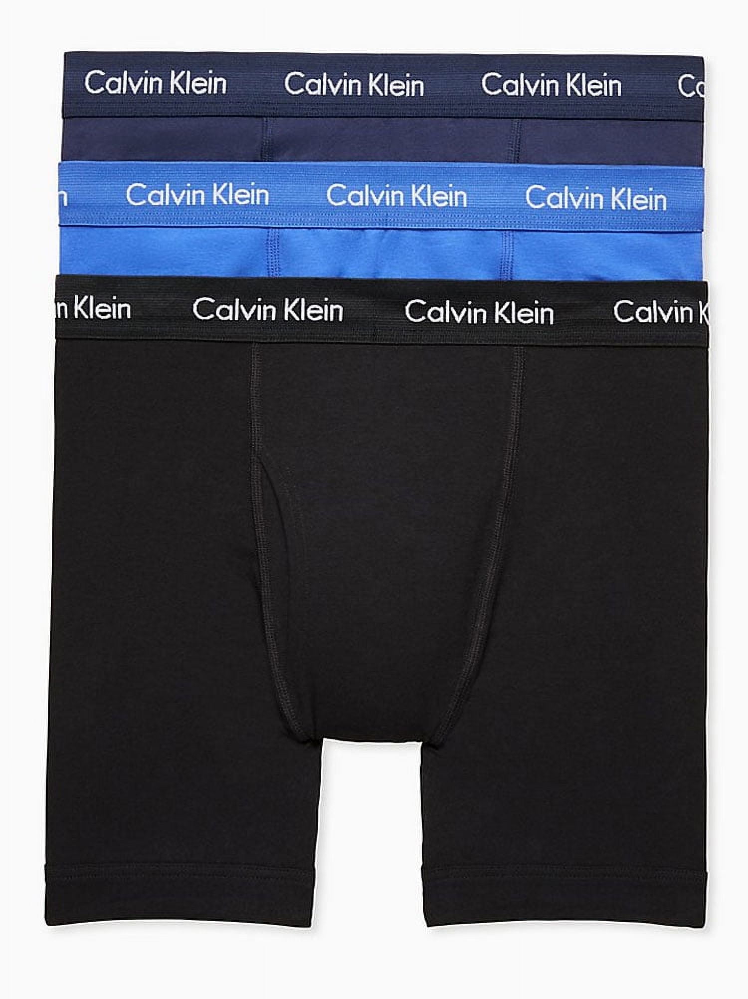 Calvin Klein Men's Cotton Stretch 3-Pack Boxer Brief, 3 Black, S at   Men's Clothing store