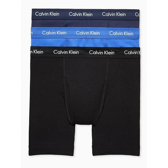 Calvin Klein Men's Cotton Stretch Multipack Boxer Briefs,, Black, Size Medium