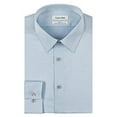 thumbnail image 1 of Calvin Klein Men's Dress Shirt Slim Fit Non Iron Herringbone, Blue, 17.5" Neck 34"-35" Sleeve (X-Large), 1 of 2