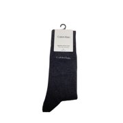 Calvin Klein Men's 1 Pair Mid Calf Egyptian Cotton Socks, Gray, 7-12
