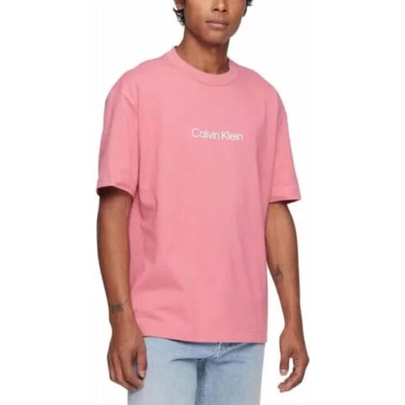 Calvin Klein Men’s Graphic-Print T-Shirt, Rapture Rose, X-Large