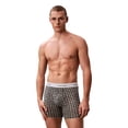 thumbnail image 1 of Calvin Klein Men's Icon Cotton Stretch Limited Edition Boxer Briefs Blotched Plaid Grey Heather Medium, 1 of 7